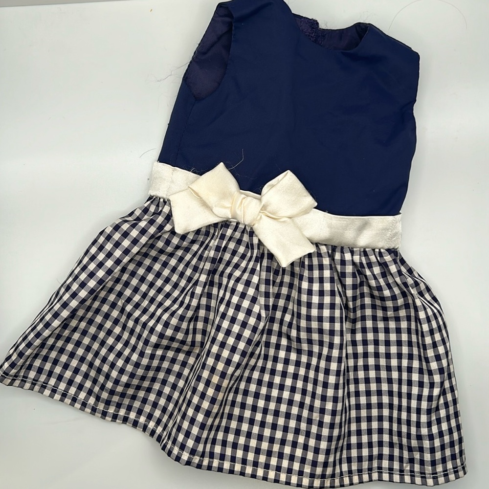 American Girl Doll “Pet Show” Dress in Blue and White